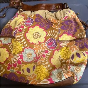 Fossil Hobo Patchwork hand bag